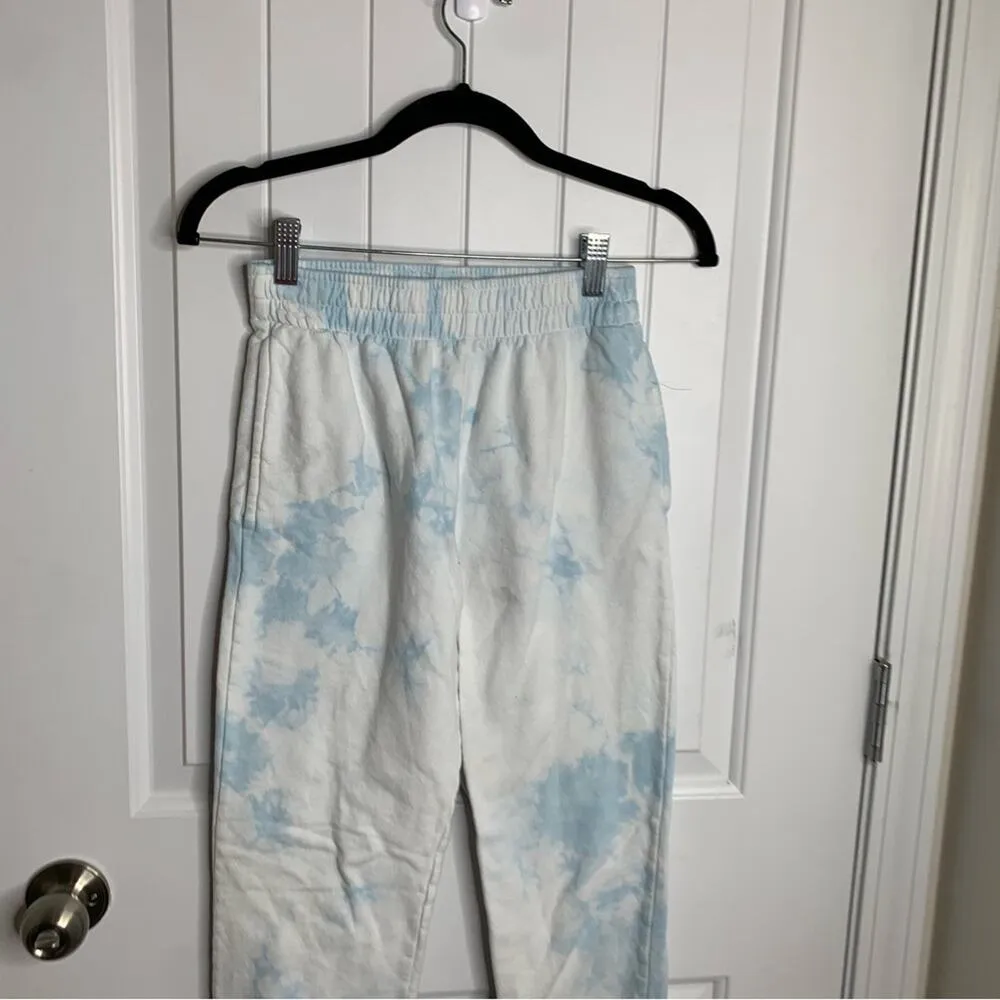 Frankie’s Bikinis blue tie dye jogger pants‎ size small vacation casual - Image 9