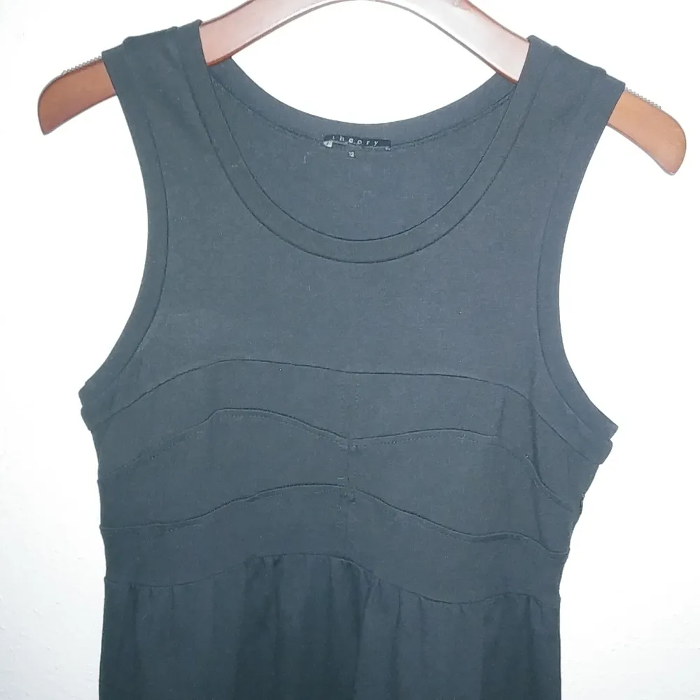 Theory 12 Sleeveless Knit Black Sheath Mini Dress Funeral - Image 10