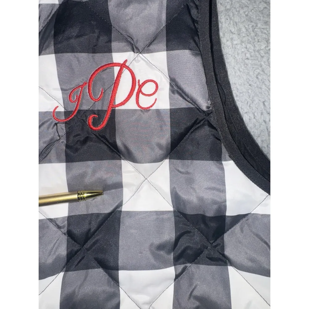 Woolrich‎ Vest Women Large Duck Down Plaid Quilted Puffer Full Zip  Classic - Image 7