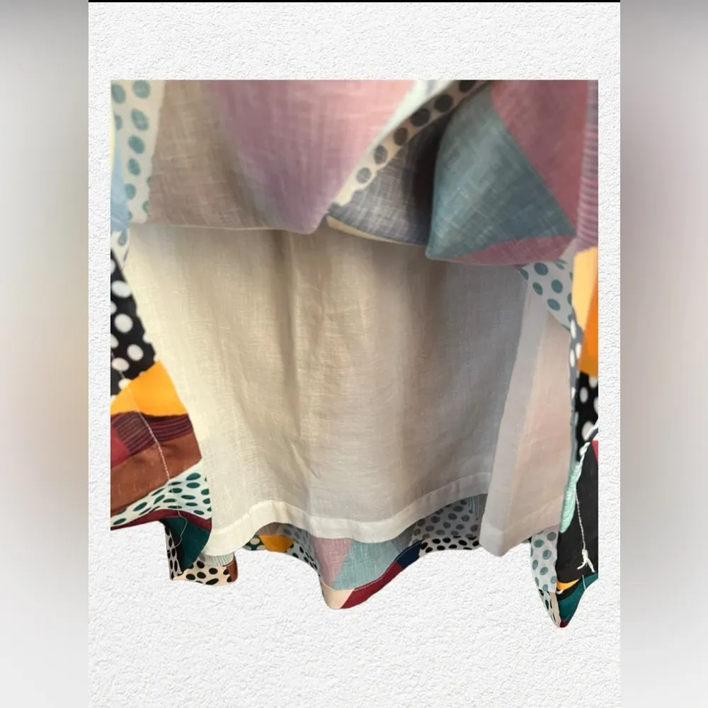 Modcloth Frock Shop Colorful Print Patchwork Skirt Womens Size Medium multicolor - Image 6