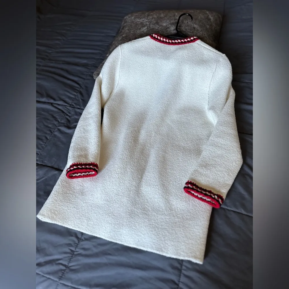 SANDRO Luce Chunky Cotton-blend Cardigan In Ecru - Image 10