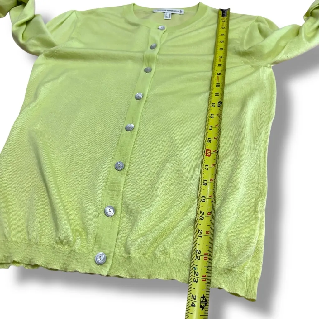 Maria di Ripabianca Italy Light Green 100% Cashmere Cardigan – Size 8 - Image 6
