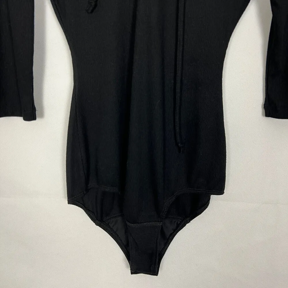 Jack by BB Dakota Bodysuit Womens XS Lace Up Stretch Coquette Dark Fairy Witchy - Image 4