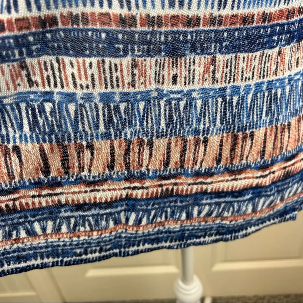 NIC+ZOE Linen Blend Asymmetric Hem Pullover Blouse - Medium - Image 5