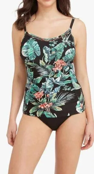 Sea Level Australia Tango DD/E cup bralette Singlet black tankini swim top Size 6 - Image 1