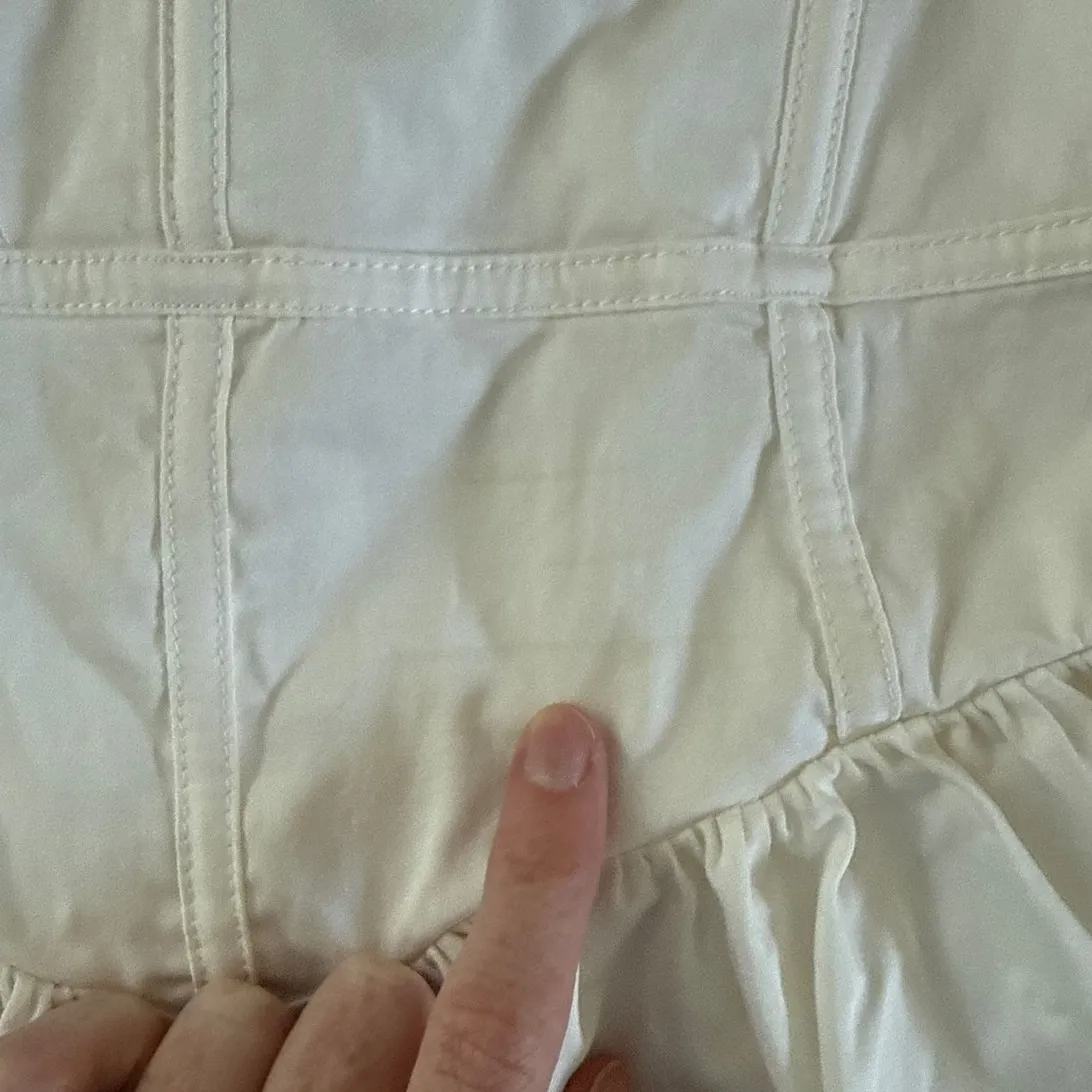 For Love and Lemons Mini Dress Tie Shoulders Jesse Size S White - Image 2