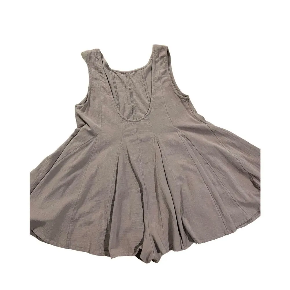 Free People Just For You Playsuit in Elderberry Tea Sz S - Image 4