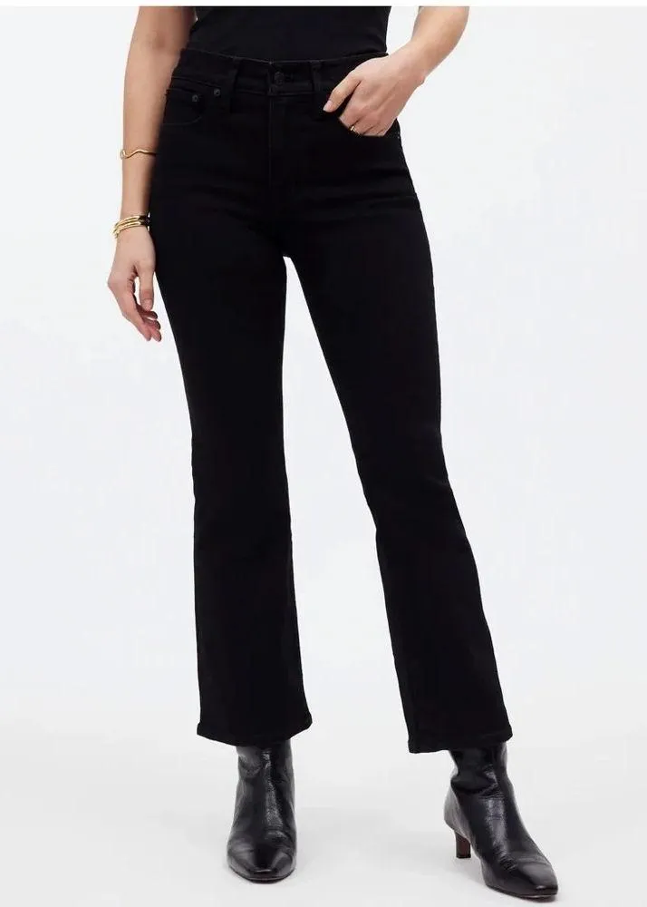 Madewell Kick Out Crop Jeans Black 26 Tall - Image 3