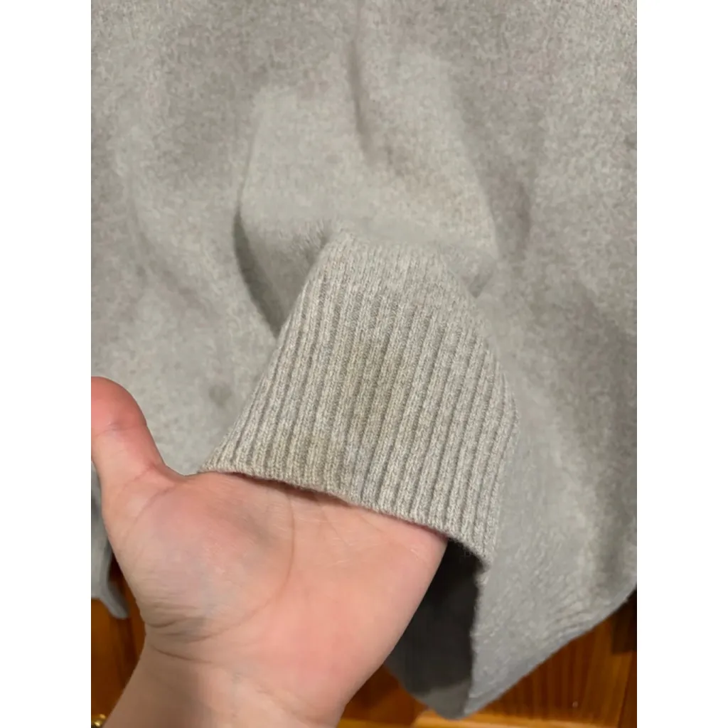 MACPHEE Tomorrowland Light Gray Wool Blend Knit Sweater Women’s Japan Minimalist - Image 2