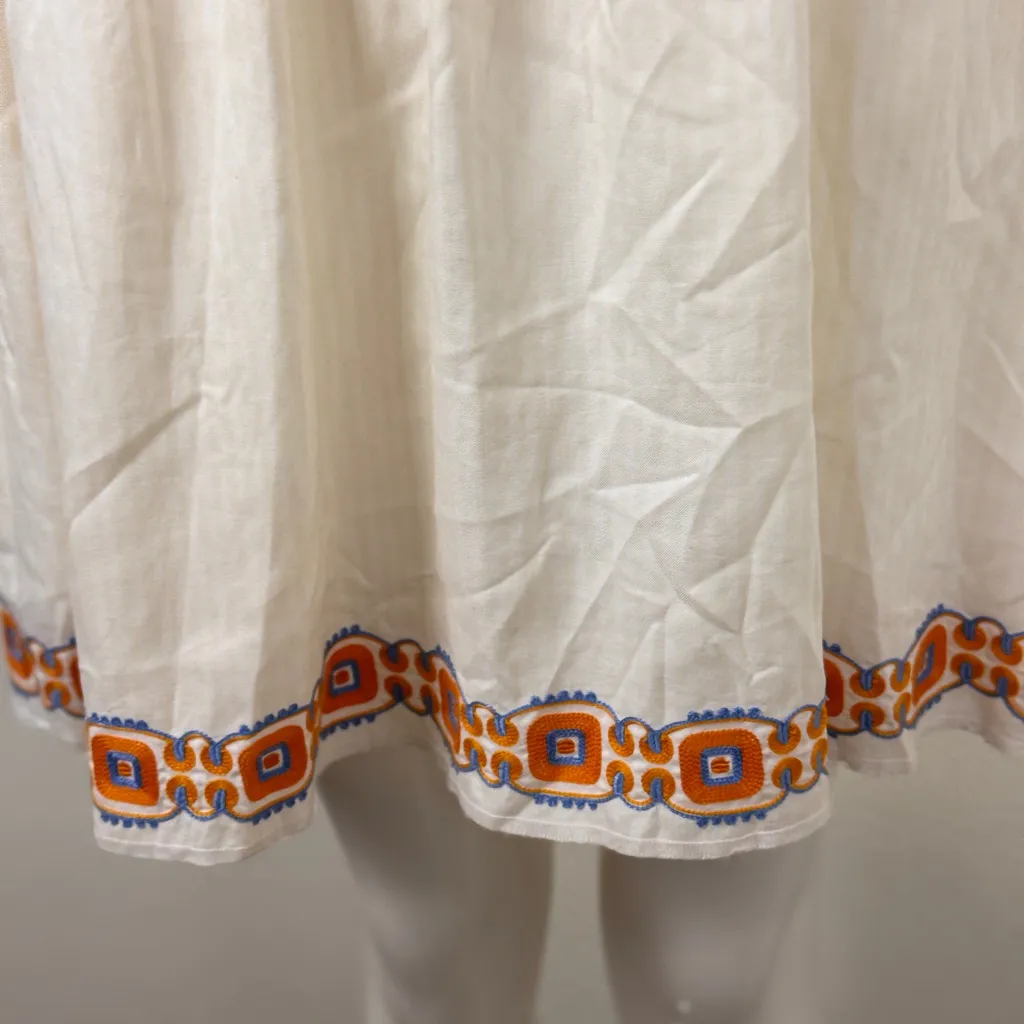 Tory Burch Ivory Garment with Tangerine Detailing Size S/P - Image 7