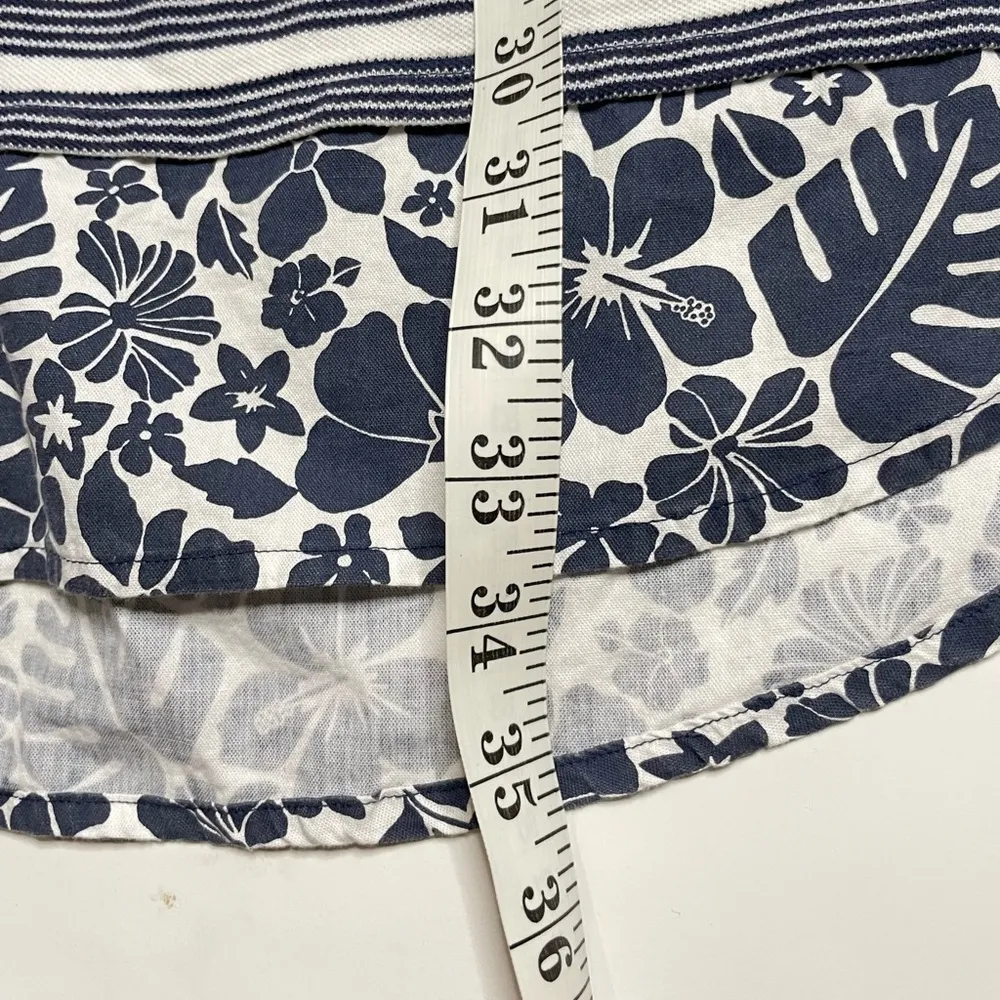 Tommy Bahama Blue & White Stripe Sleeveless Polo Shirt Dress Size Small DR - Image 4