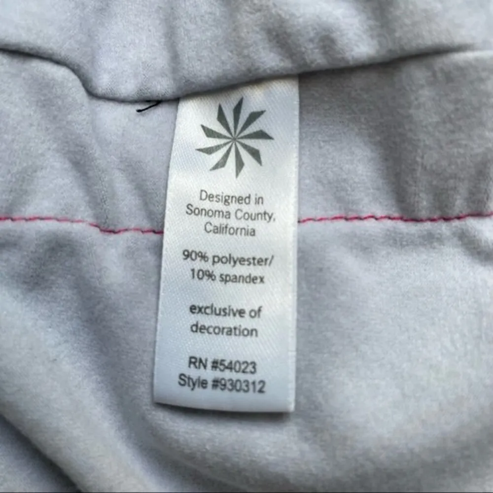 Athleta Quarter Zip Compression Pullover Gray Herringbone Print Women’s Size XS - Image 9