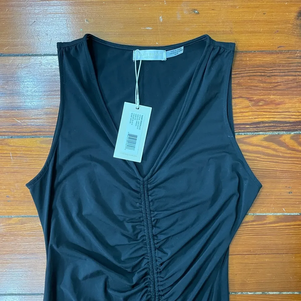 NWT Ramy Brook Shiloh Ruched Bodycon Sexy Mini Little Black Dress - Size XS - Image 14