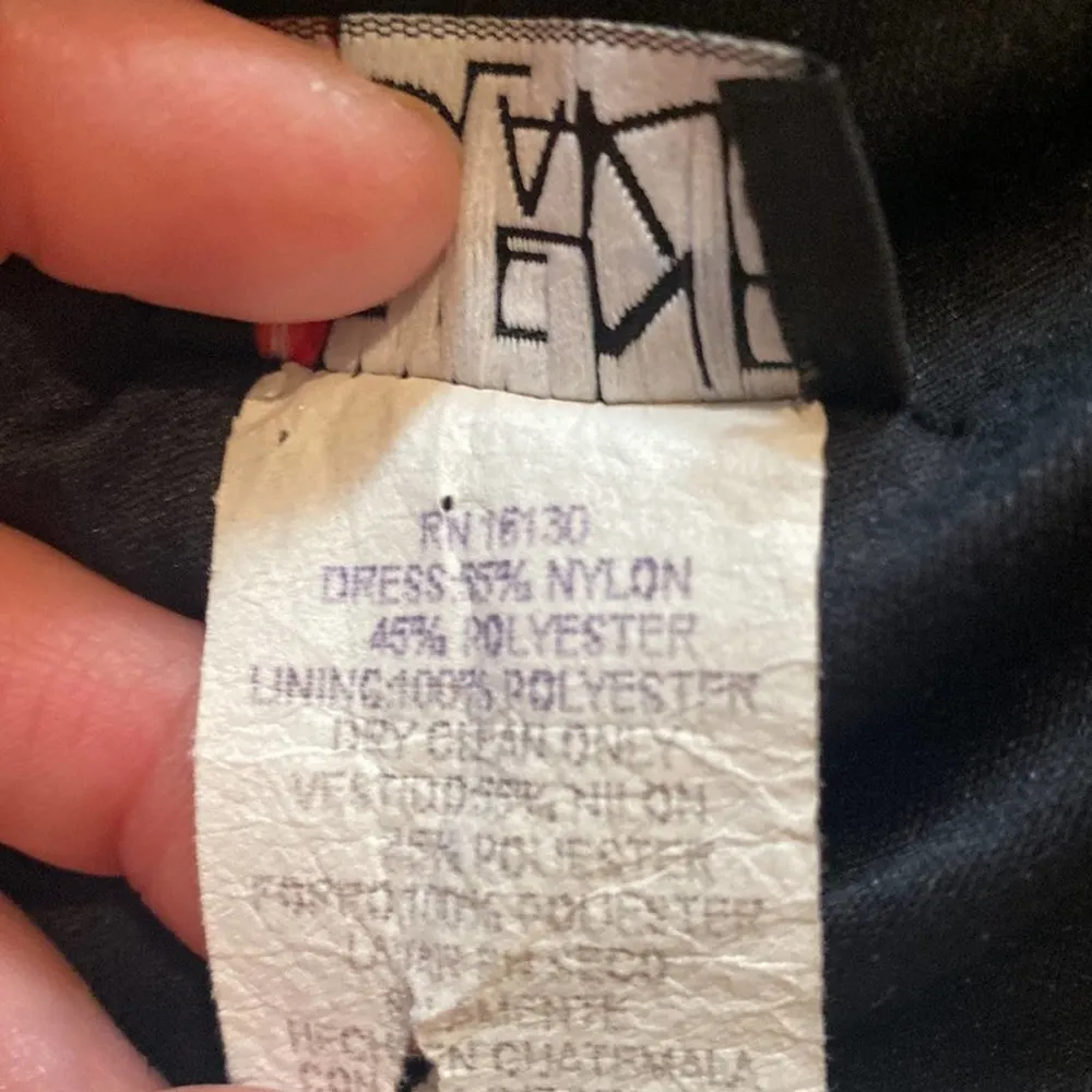 Helene Blake Vintage Art Deco Flapper Lace Fringe Midi Dress EUC Sz 12P 80’s - Image 58