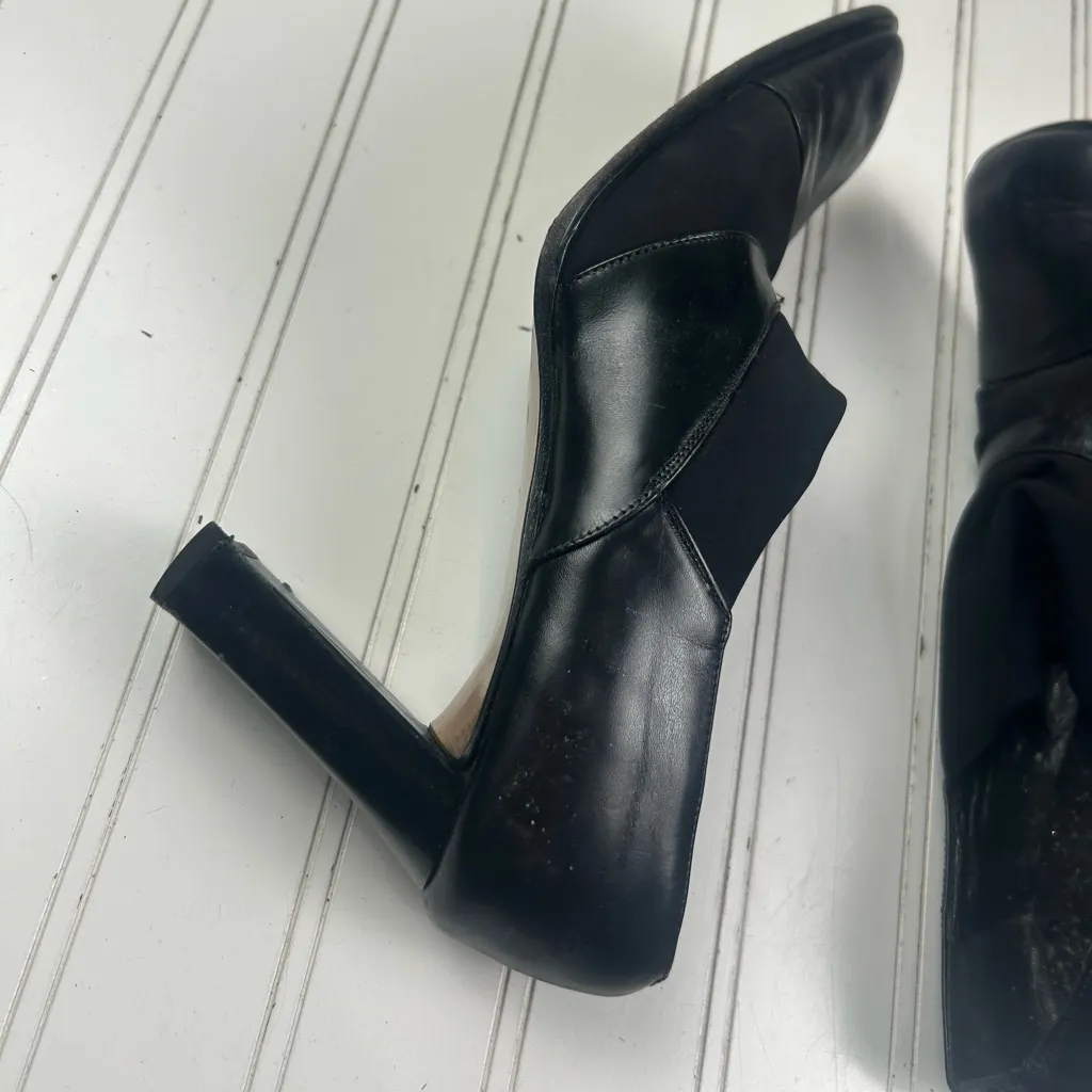 Nordstrom Rack Black Vintage Leather Heels Women’s Size 8M - Image 7