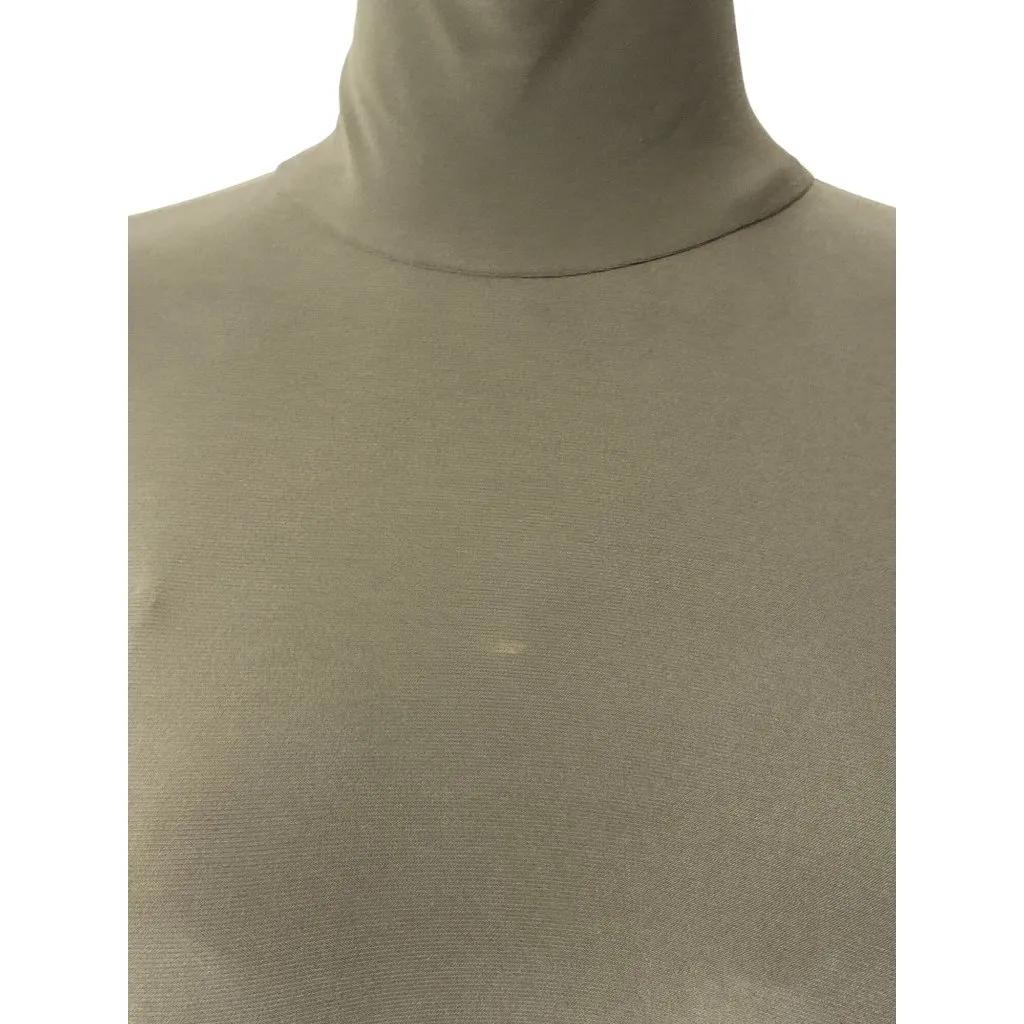 Norma Kamali Slim Fit Turtle Top in Military XSmall Womens Long Sleeve - Image 8