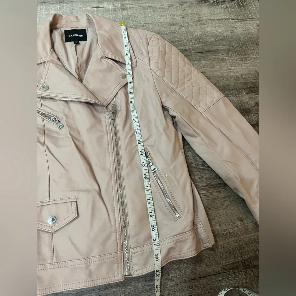 EXPRESS Faux Leather Moto Jacket - Image 8