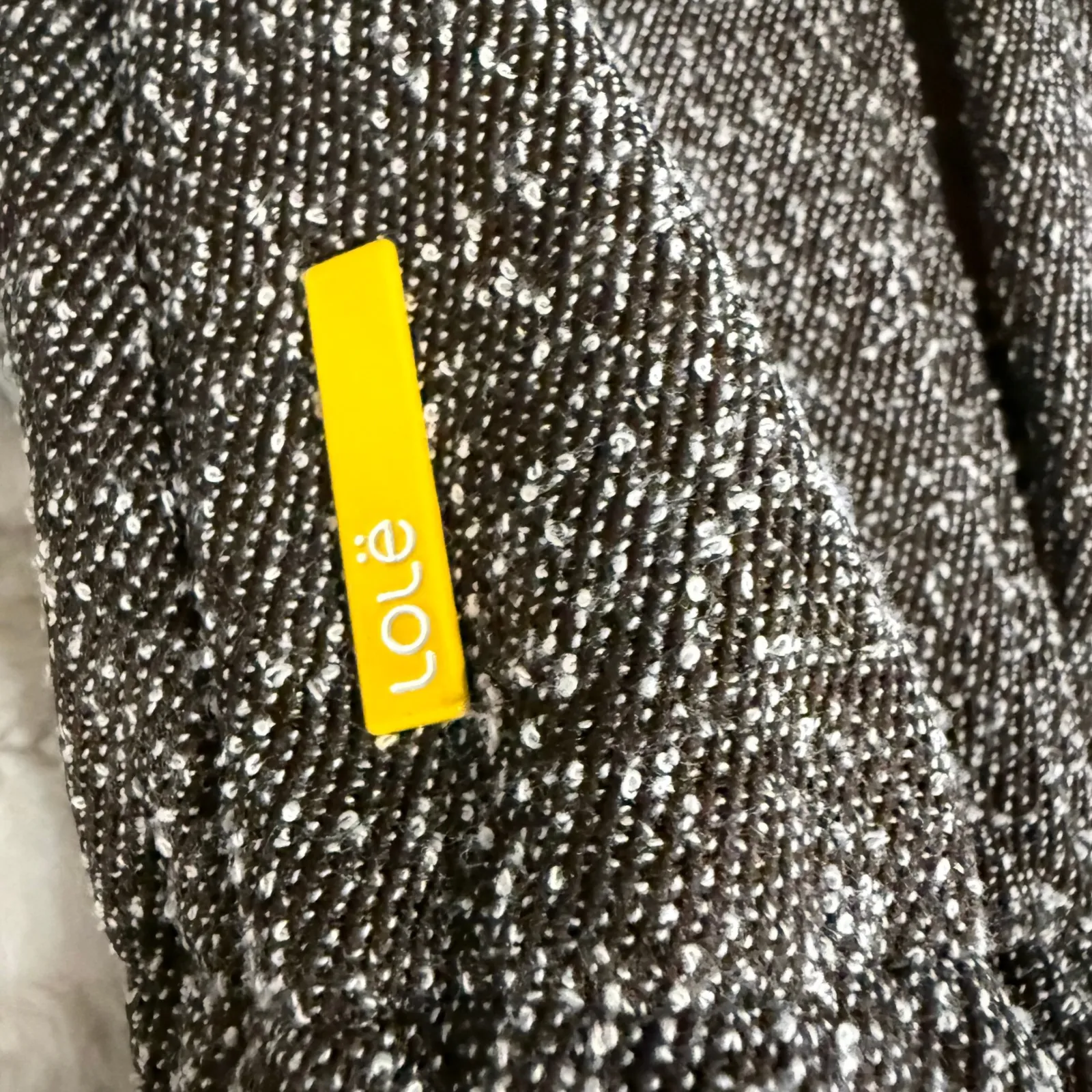 Lole Textured Knit Jacket Funnel Neck Snap Front Casual Outerwear Size Medium - Image 5