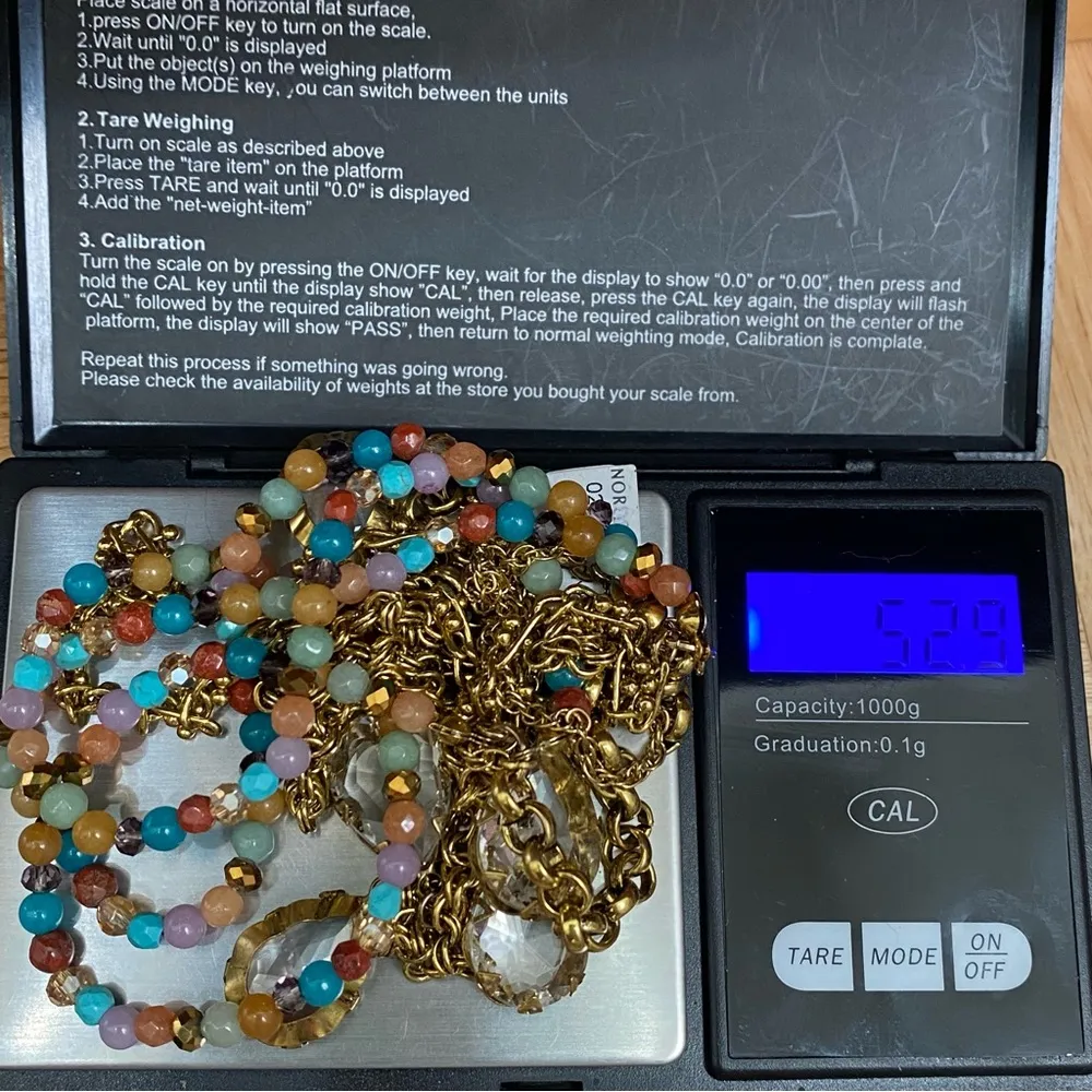 NORDSTROM Multi-layered Beads and Chains Necklace NWT - Image 7