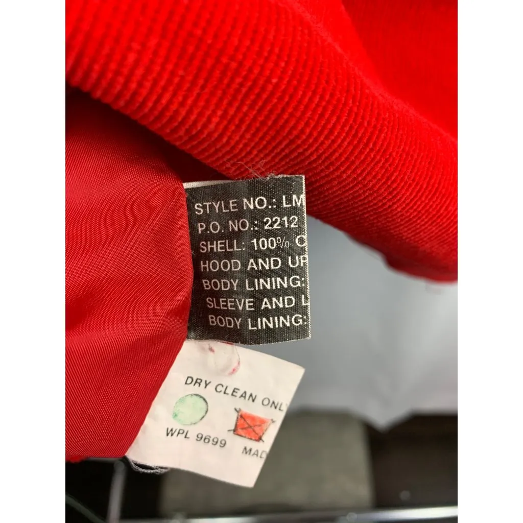 Vintage Pacific Trail Womens Red Corduroy Hooded Jacket Size S - Image 7