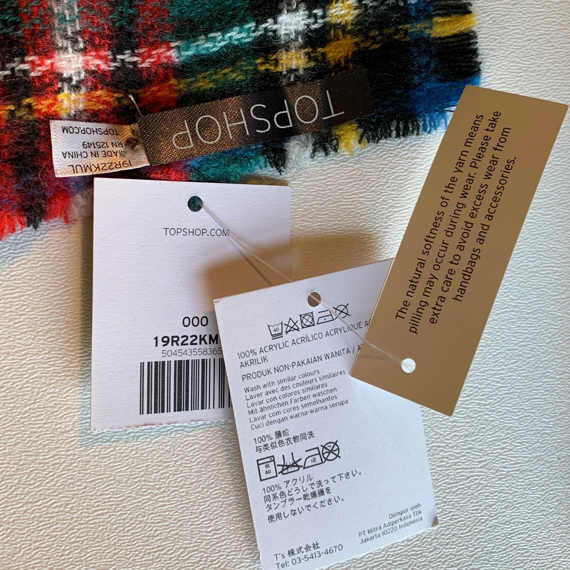 Plaid Tartan Scarf Wrap - Image 4