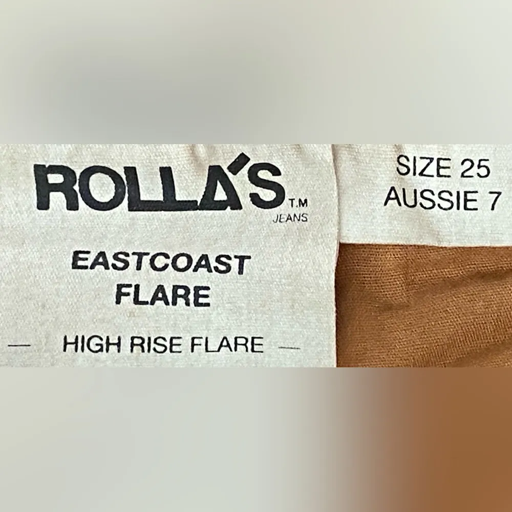 Rolla's East Coast High Rise Flare Orange Corduroy's Women's Sz 25 - Image 14