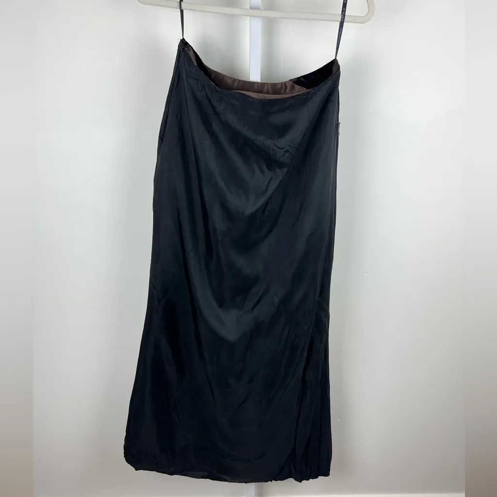 Y2K Silk Velvet Blend Maxi Skirt Fairy Whimsigoth Steampunk Fall Winter Size 8 - Image 9