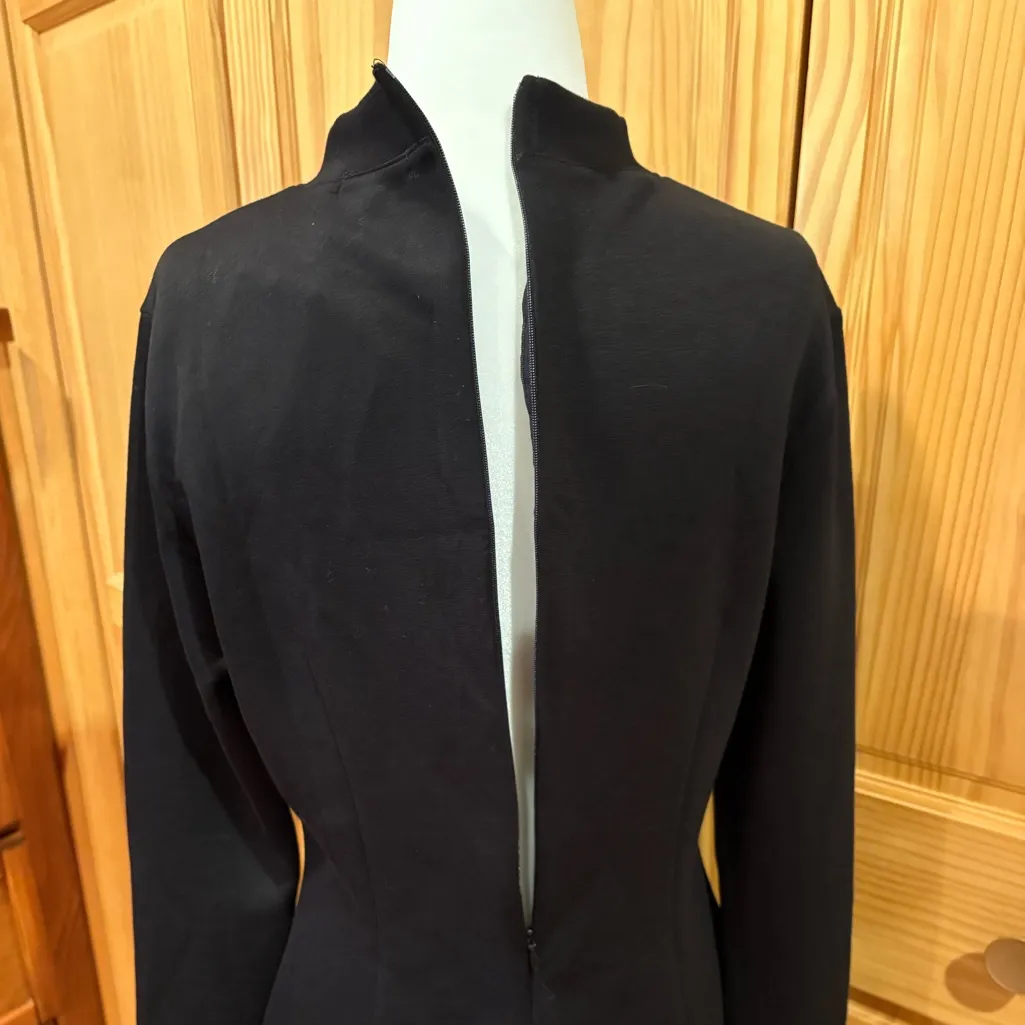 OFEEFAN Womens Fall Long Sleeve Mock Neck Dress Women’s L NWT Black Size L - Image 6