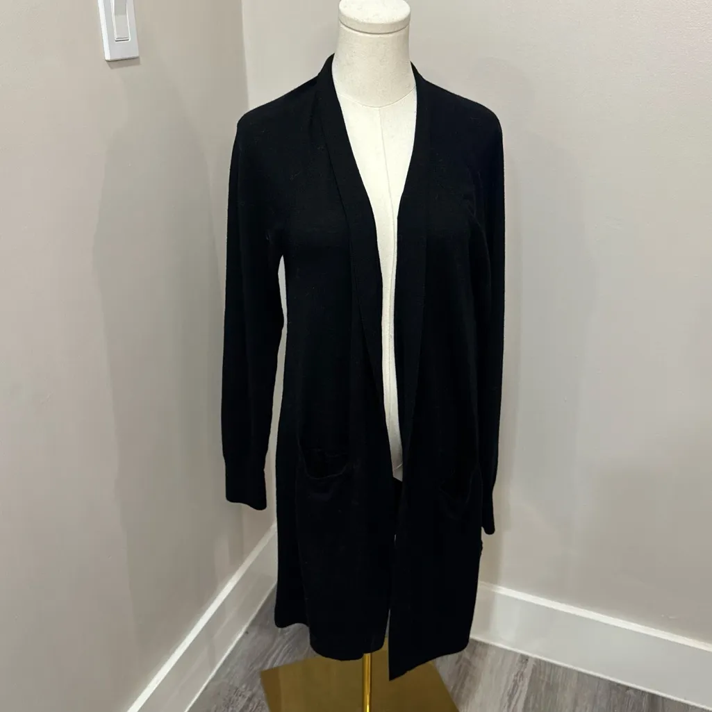 All Saints cardigan sweater  100% Merino Wool long cardigan size M - Image 2