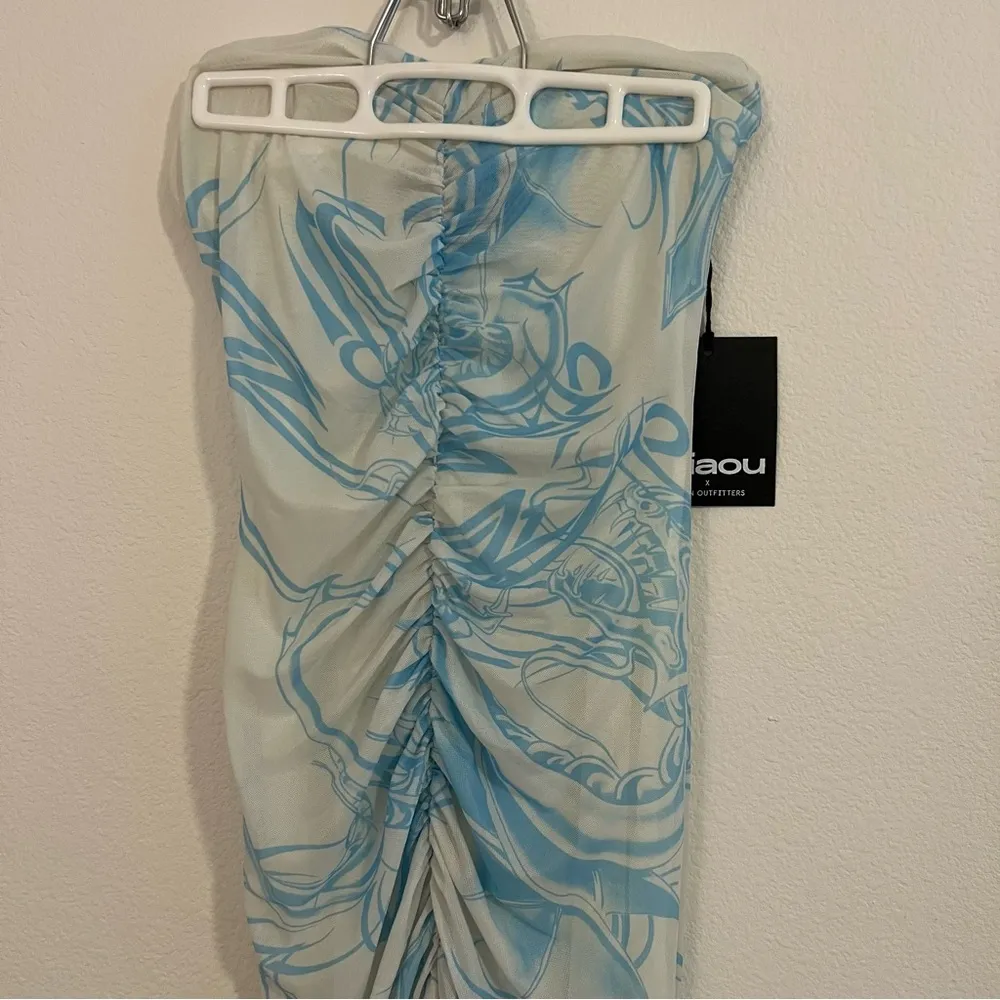 Miaou UO Exclusive Renzo Mesh Maxi Dress Blue Size M - Image 5