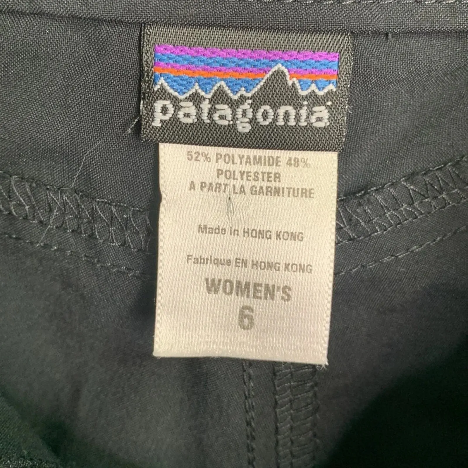 Patagonia Women’s Black Inter-Continental Capris Outdoors Pants W-438 Sz 6 - Image 4