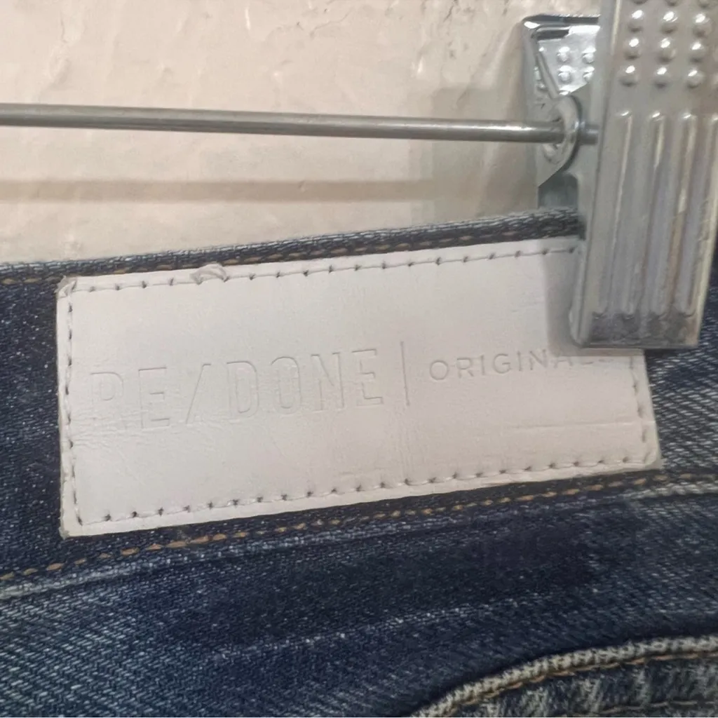 NWOT Re/Doke 70s Stove Pipe High Rise straight crop jeans size 25 - Image 7