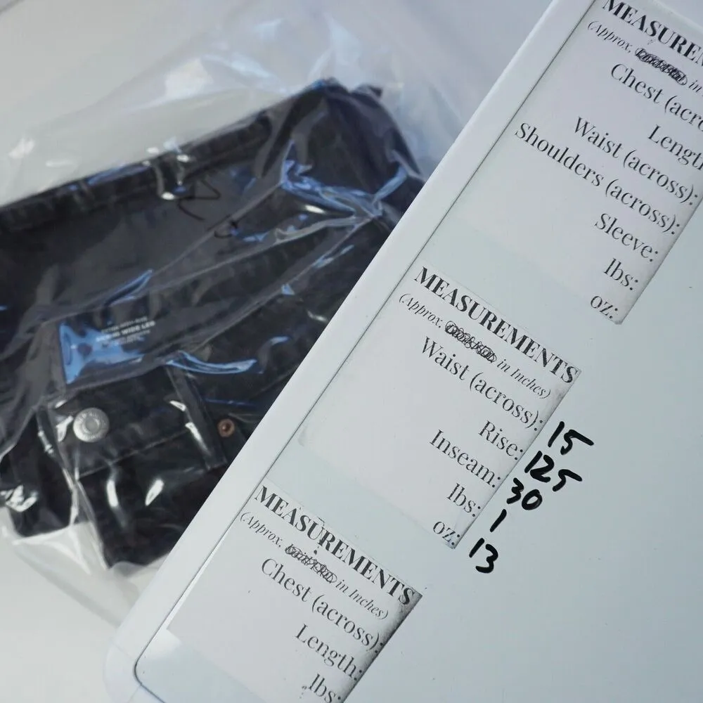 NWT Old Navy Jeans Womens 8 Black Denim Sky Hi Wide Leg Extra High Rise Retro - Image 5