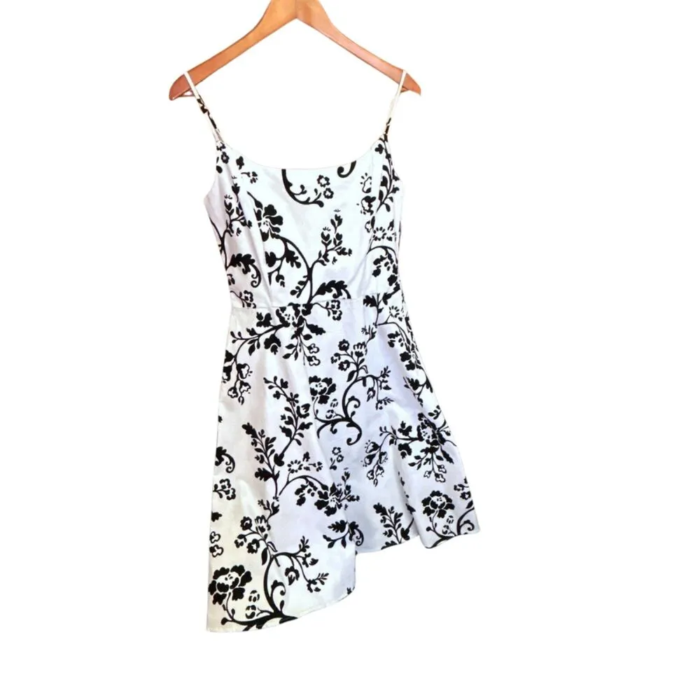 Jessica Howard Black and White Floral Fit-and-Flare Dress - Size 12 - NWT - Image 2