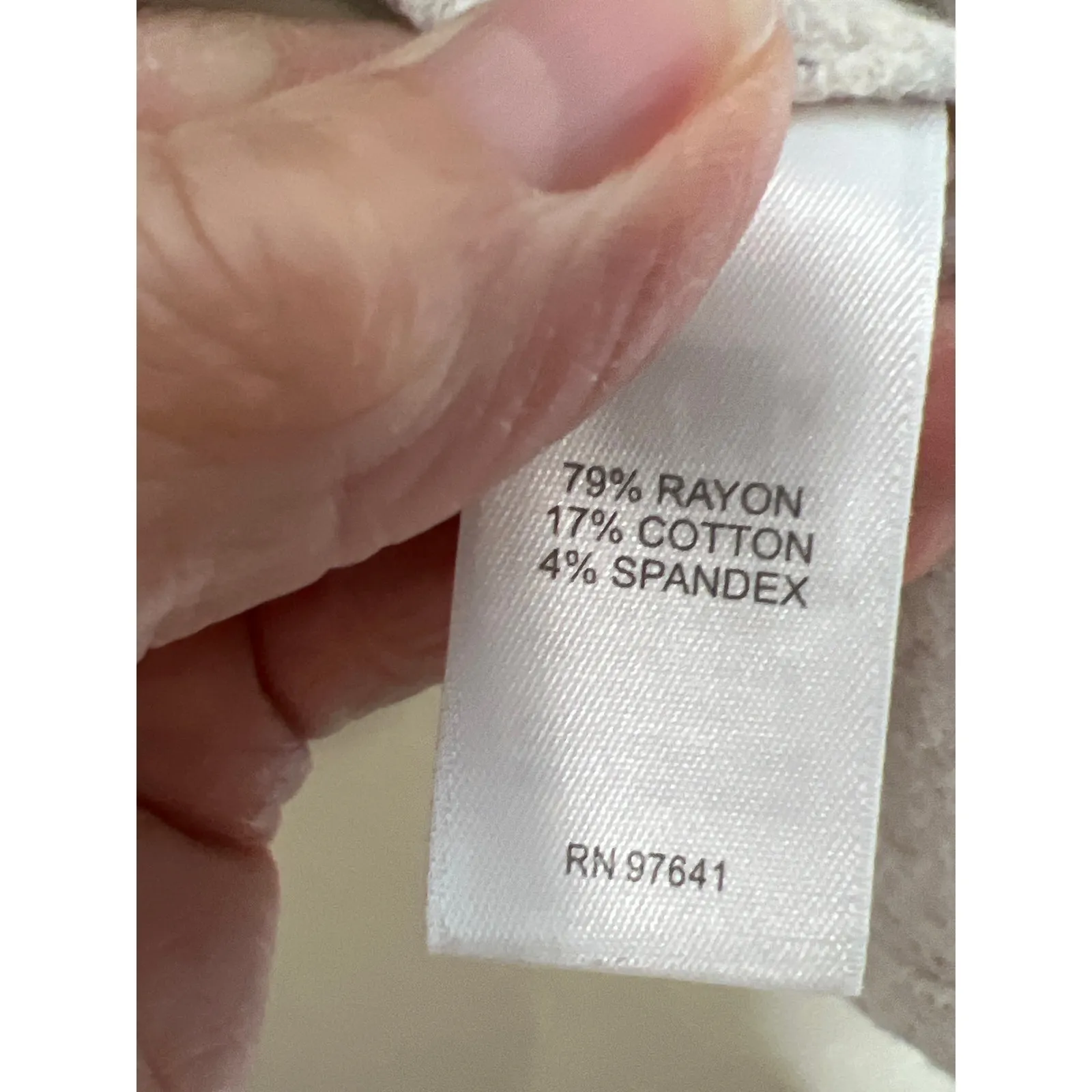 J.Jill size XL tranquility hoodie cream/ purple slub knit soft comfy casual ￼ - Image 7