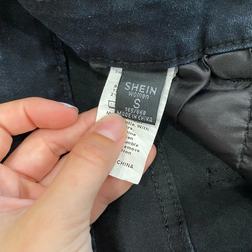 SHEIN - High Waisted Grommet Eyelet Lace-Up Skinny Jeans - Image 6