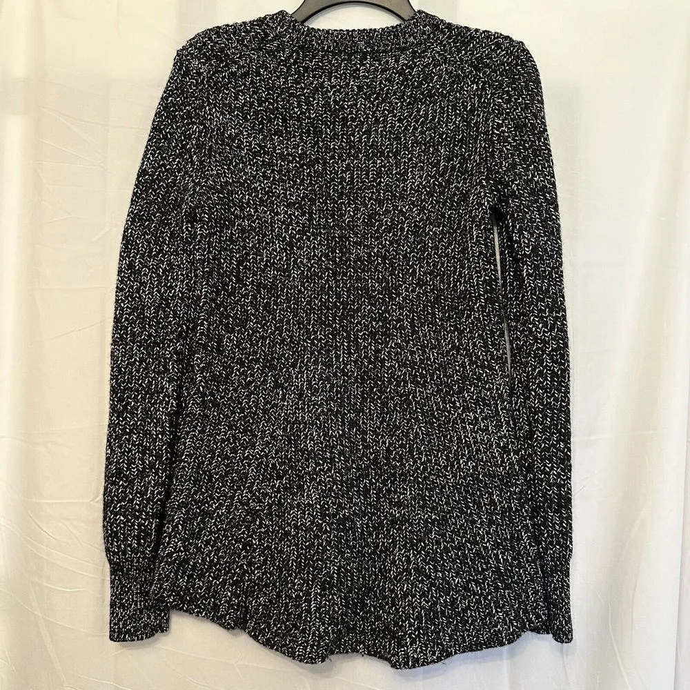 Athleta Women's‎ Size XS Pullover Sweater Long Sleeve Black White Wool Blend - Image 2