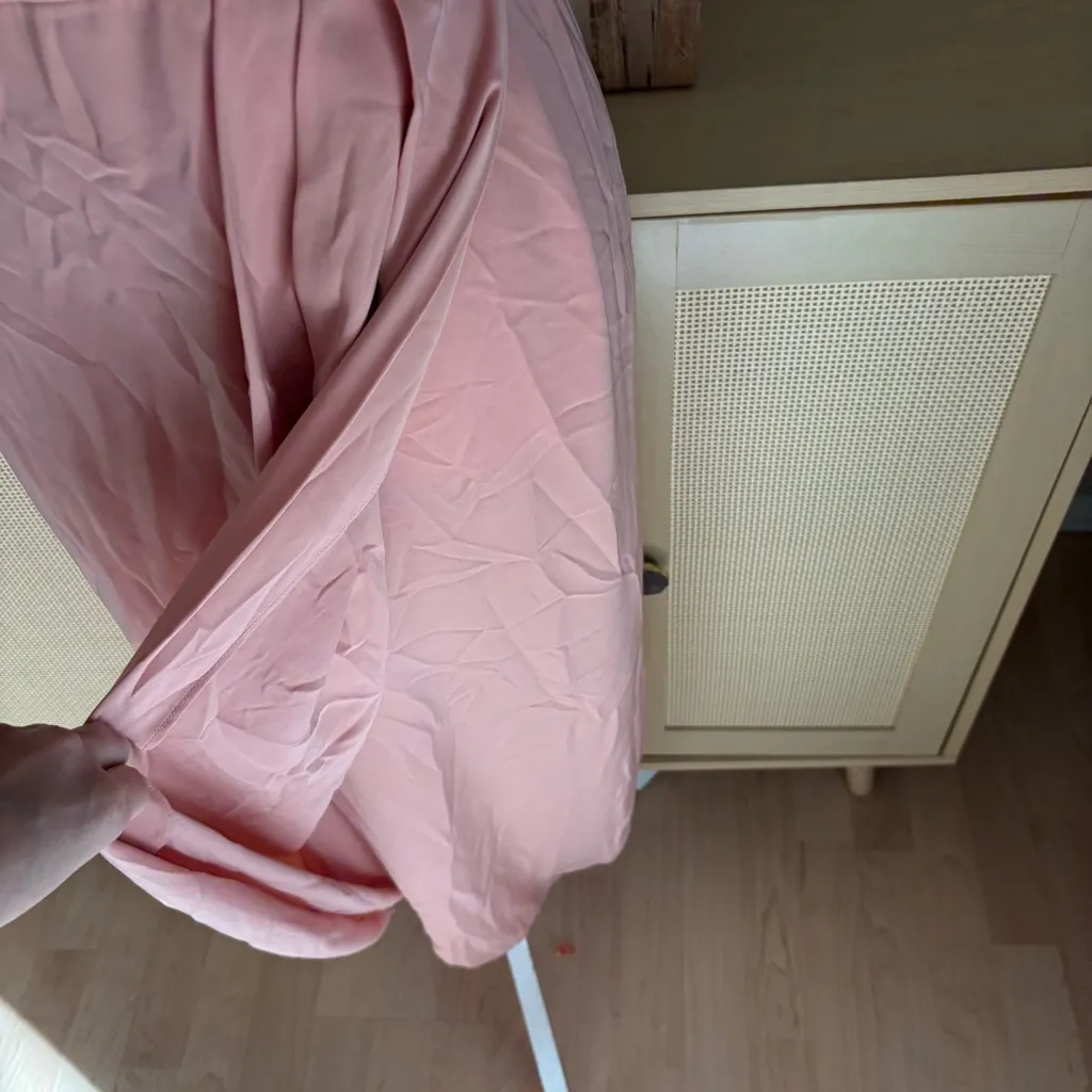 SHONA JOY Core Cocktail Draped Sleeveless Midi Dress Dusty Pink Tulip‎ Size 4 - Image 5