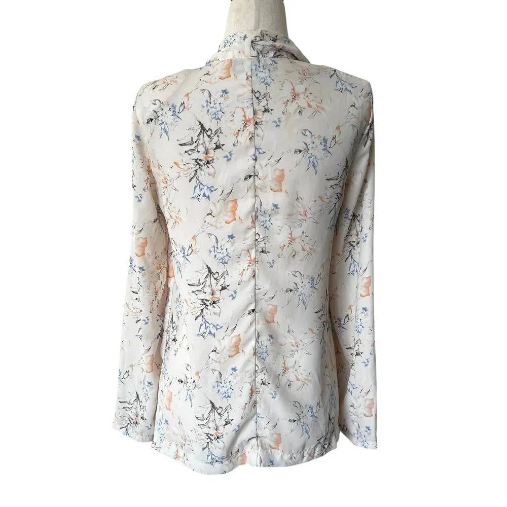 ASTR Light Pink Floral Blazer Women Size XS | 62-12 - Image 2