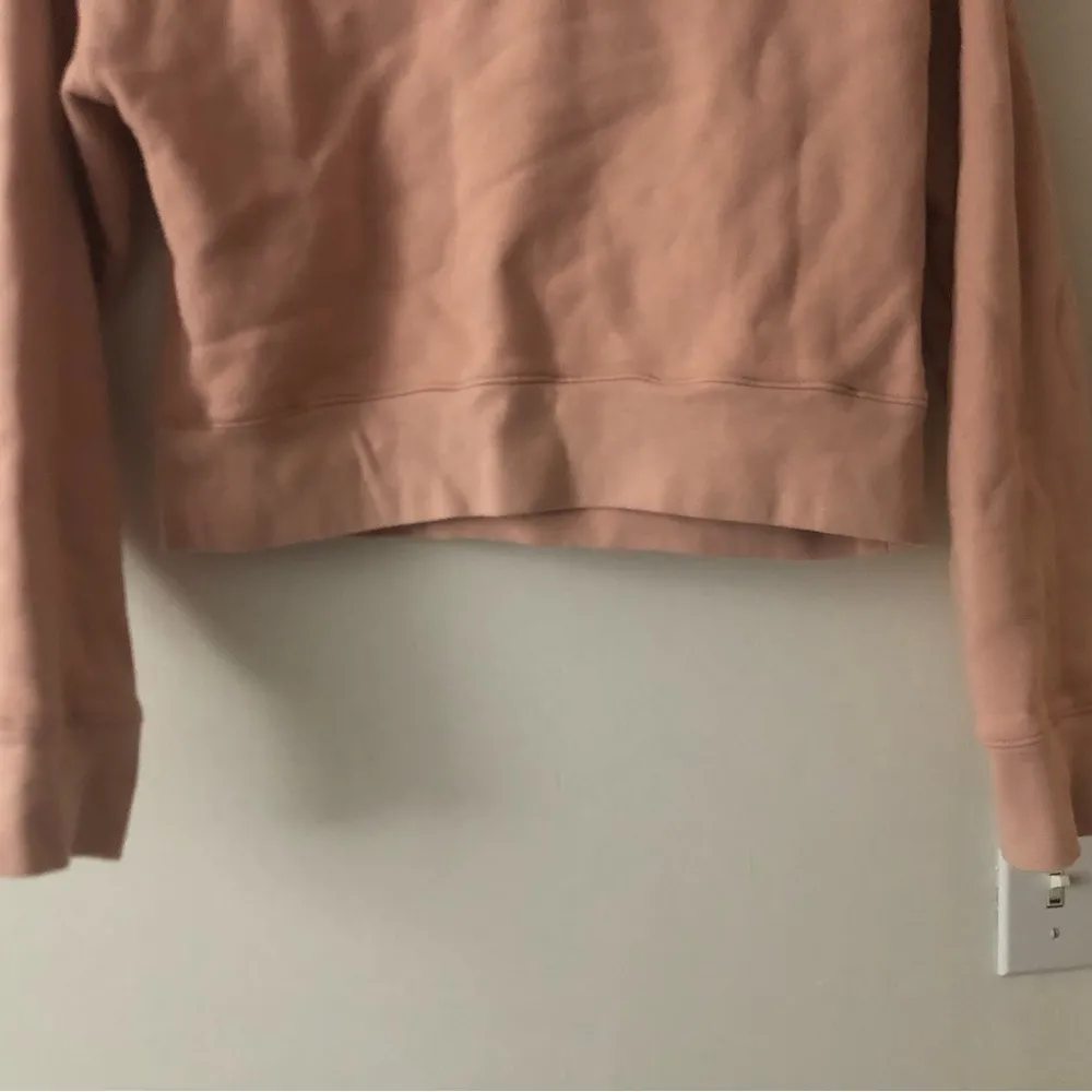 Reformation Marla Button Pullover Sweatshirt in Carnation Pink Size XS Cotton - Image 14