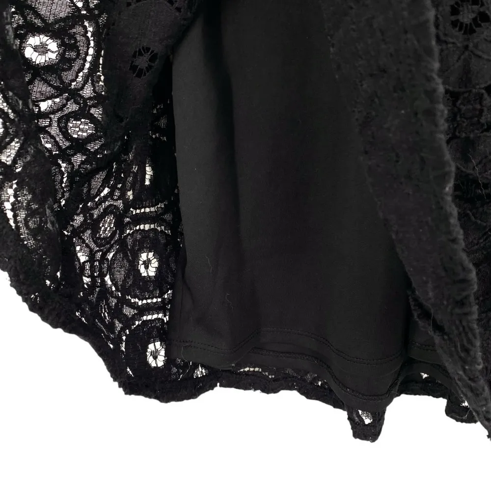 Xhilaration Black Lace Embroidered Babydoll Dress - Image 11