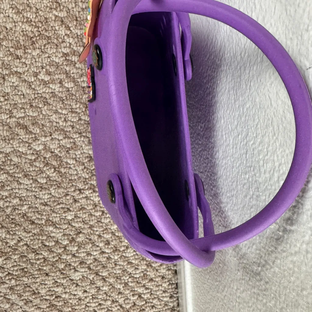 Optari Sol Tote Croc Style Purple Large Hand Tote Bag Waterproof Colorful - Image 5