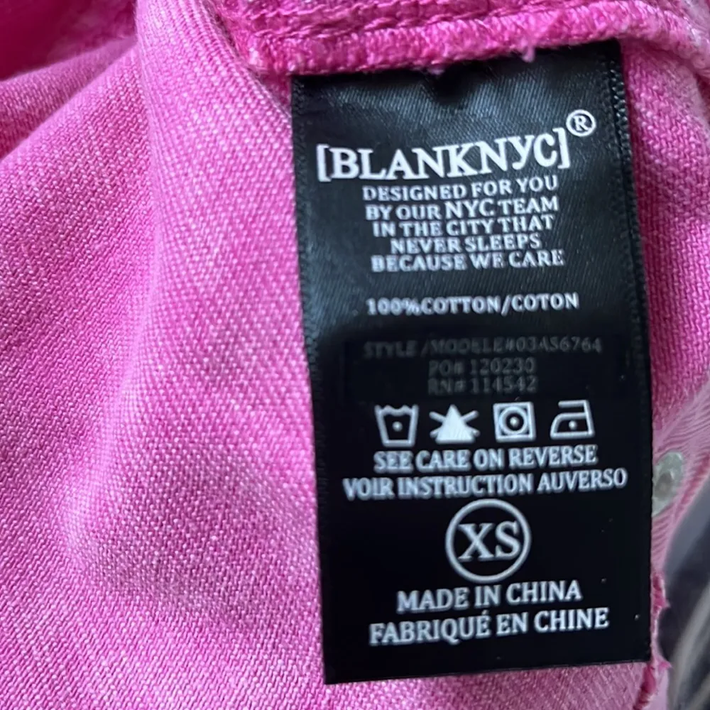 Blank Nyc Women’s Cotton Raspberry Sorbet denim Shacket size XS - Image 7