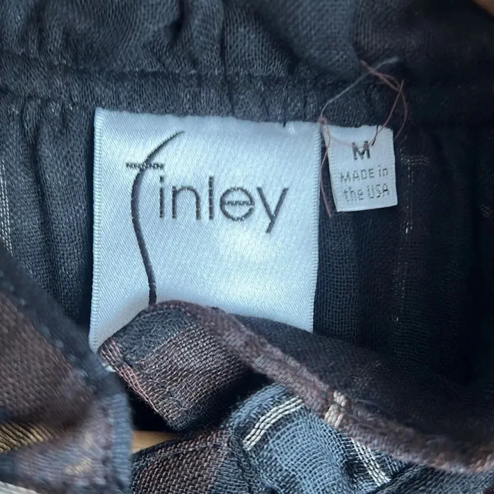 Finley plaid cotton long sleeve button down shirt Black Size M - Image 6