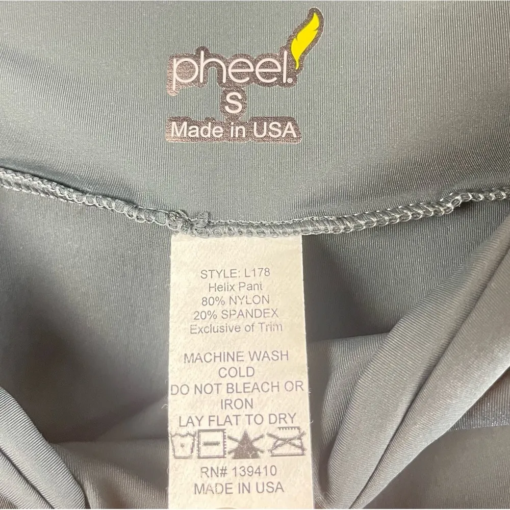 Pheel Size Small Helix Butterfly Print Leggings Vibrant Jewel Tone Boho Hippie Gray - Image 6