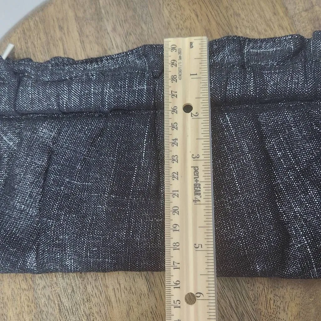 Express Black Clutch with Silver Metallic Thread Express Black Zip-Up Clutch Bag - Image 6