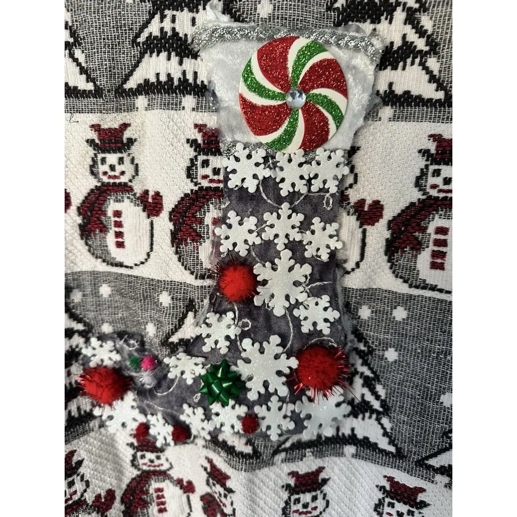 Breckenridge Snowman Jaquard Jacket Blazer Holiday Size Small Ugly Xmas Party - Image 8