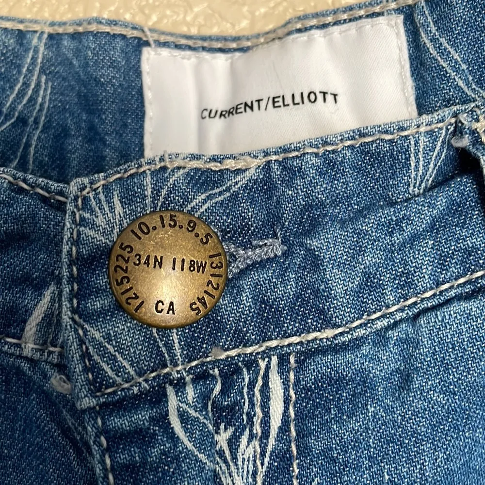 Current/Elliot The Fling Floral Print Jeans Size 28 GUC - Image 9
