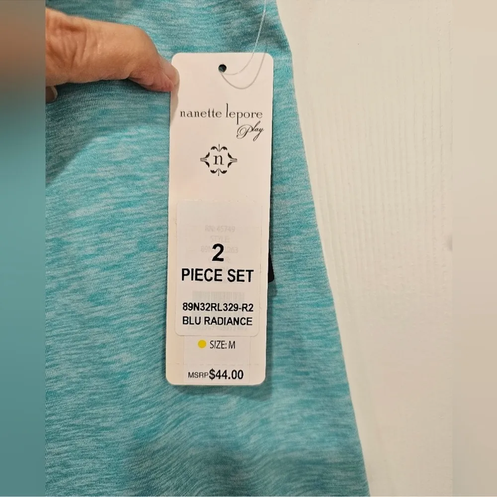 Nanette Lepore “Play” Medium Blu Radiance Two-Piece Activewear Set - Image 4