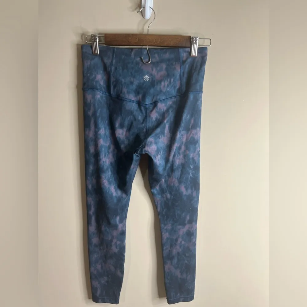 Athleta 7/8 elation leggings size small watercolor print - Image 7